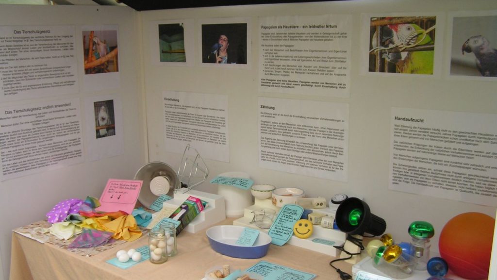 Ausstellungsraum: Präsentation von technischen Hilfsmitteln